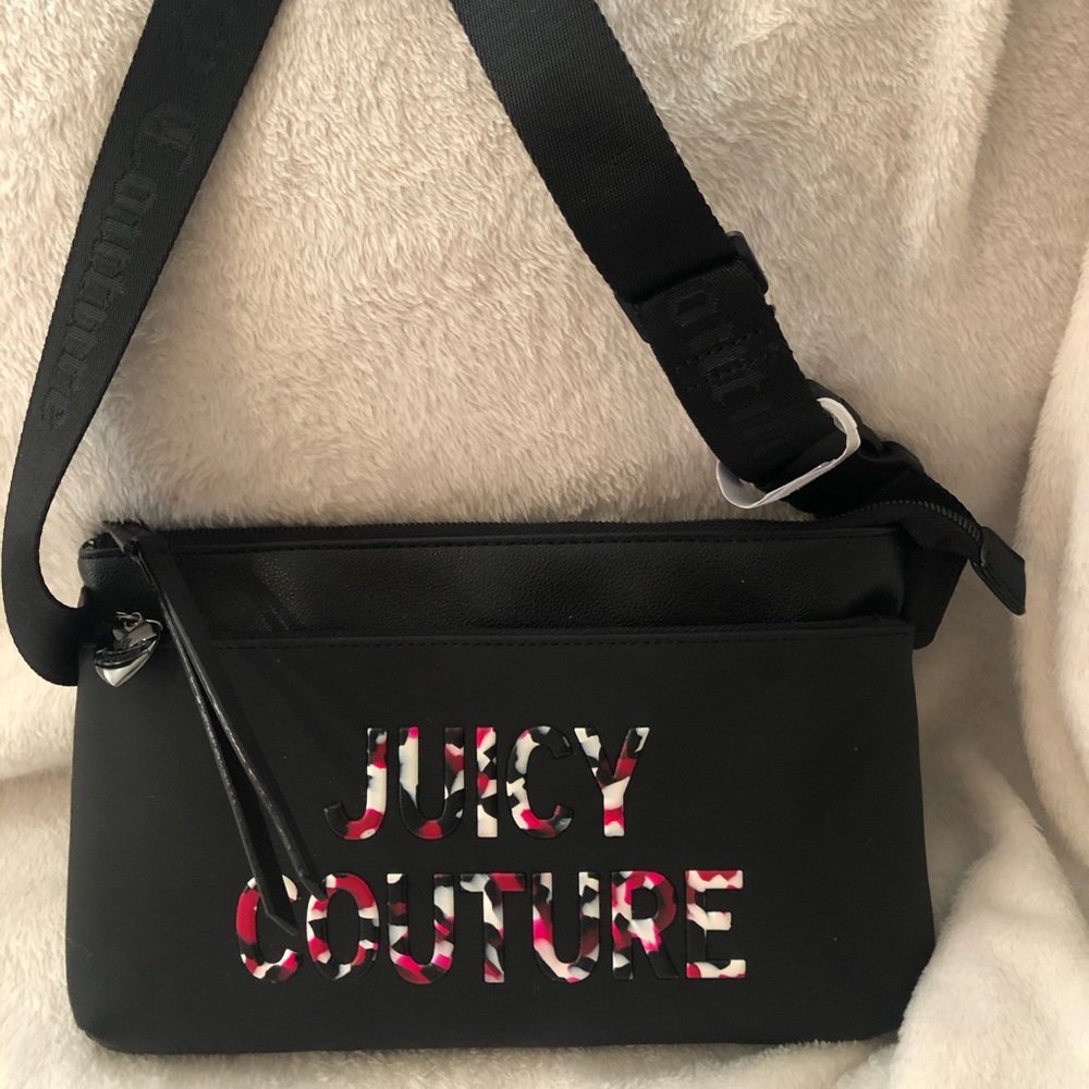 JUICY COUTURE BLACK FANNY PACK